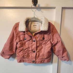 Baby/toddler corduroy sherpa jacket